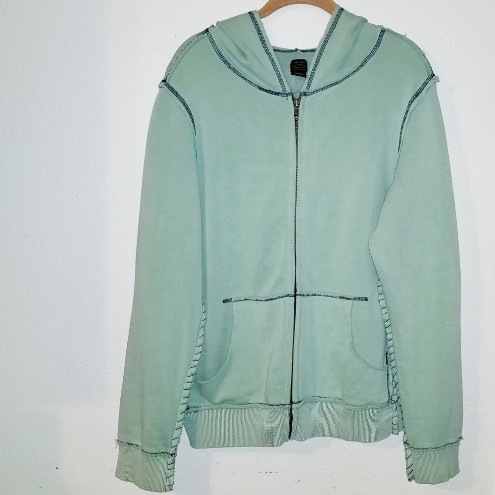 True Grit PEACE Butterfly Zip-Up Hoodie